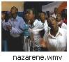 singing at the Nazarene Church