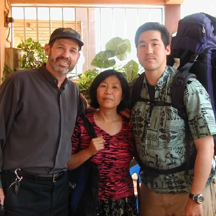 Kim & Chris in Africa with Zachary / 2004