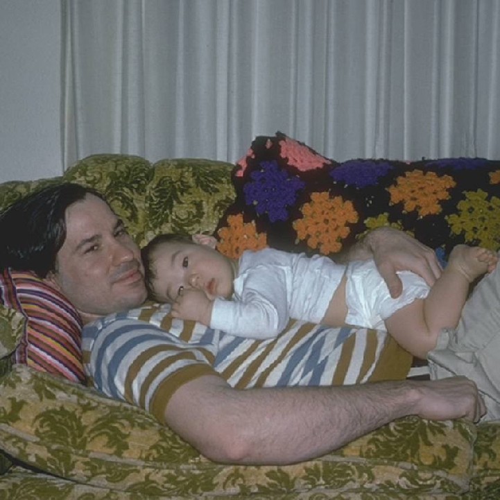 Chris with Zachary in Longview / 1976