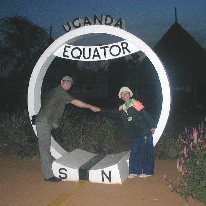 Chris and Kim at Equator in 2001