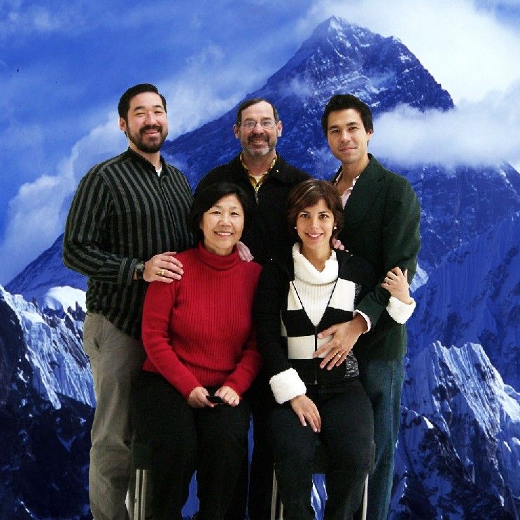 Photoshoped family portrait in March 2008