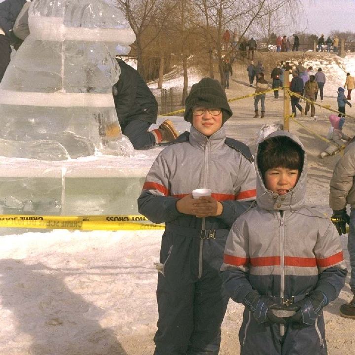 Zachary & Simon at Ice Palace in Minneapolis / 1987