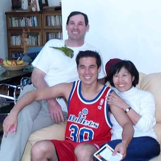 Simon on his birthday in 2001