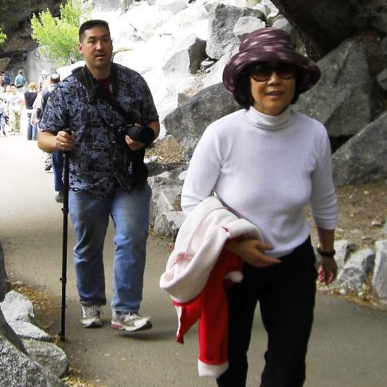 Kim and Zach hiking at Yosemite ~ 2008