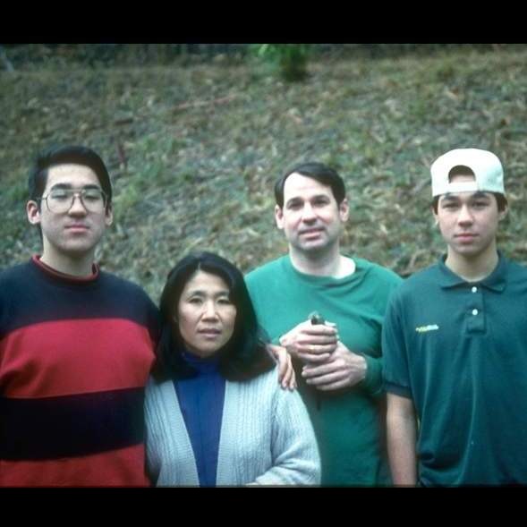 In the backyard at Tomah in 1992